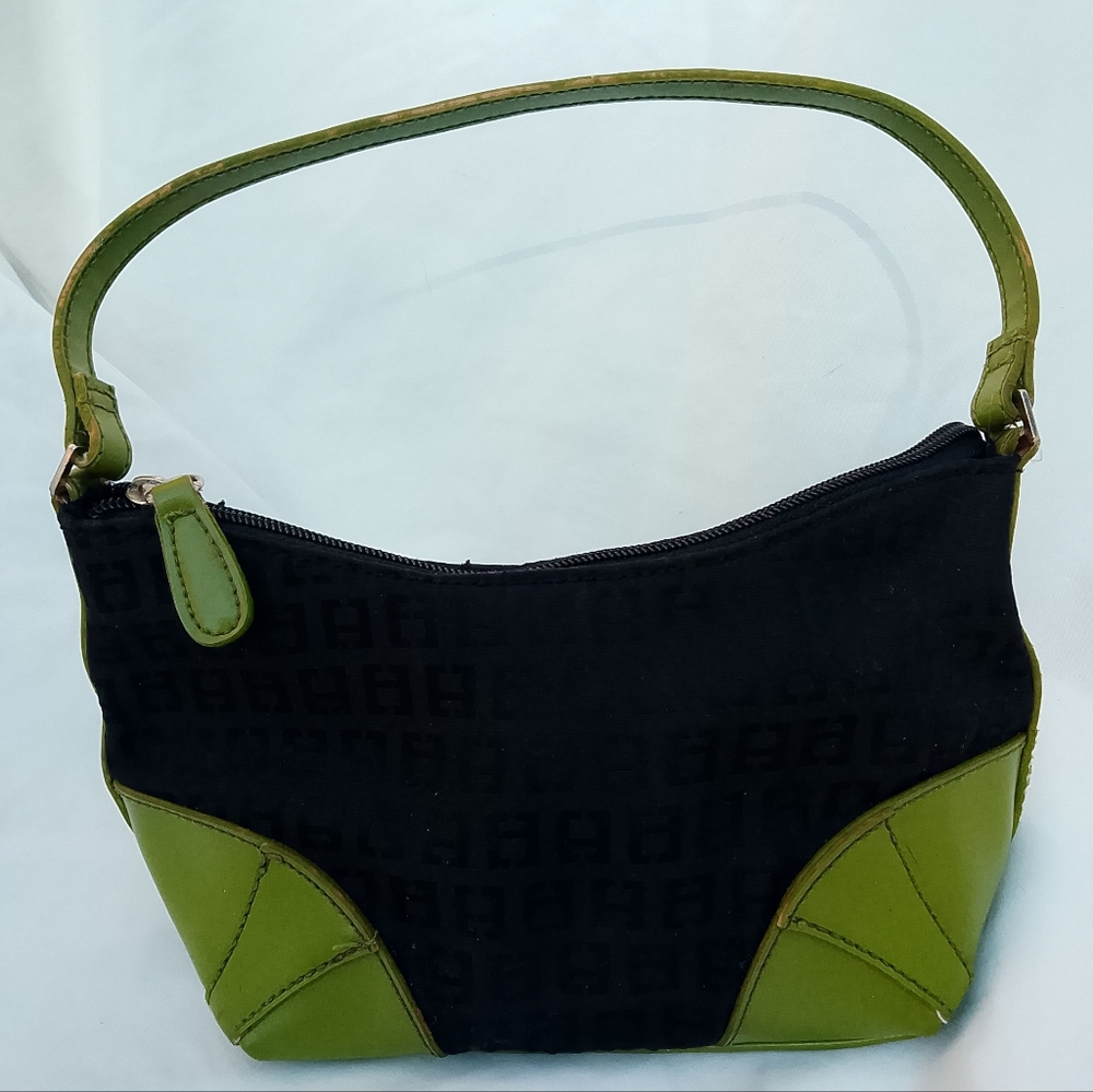 Green and Black Handbag